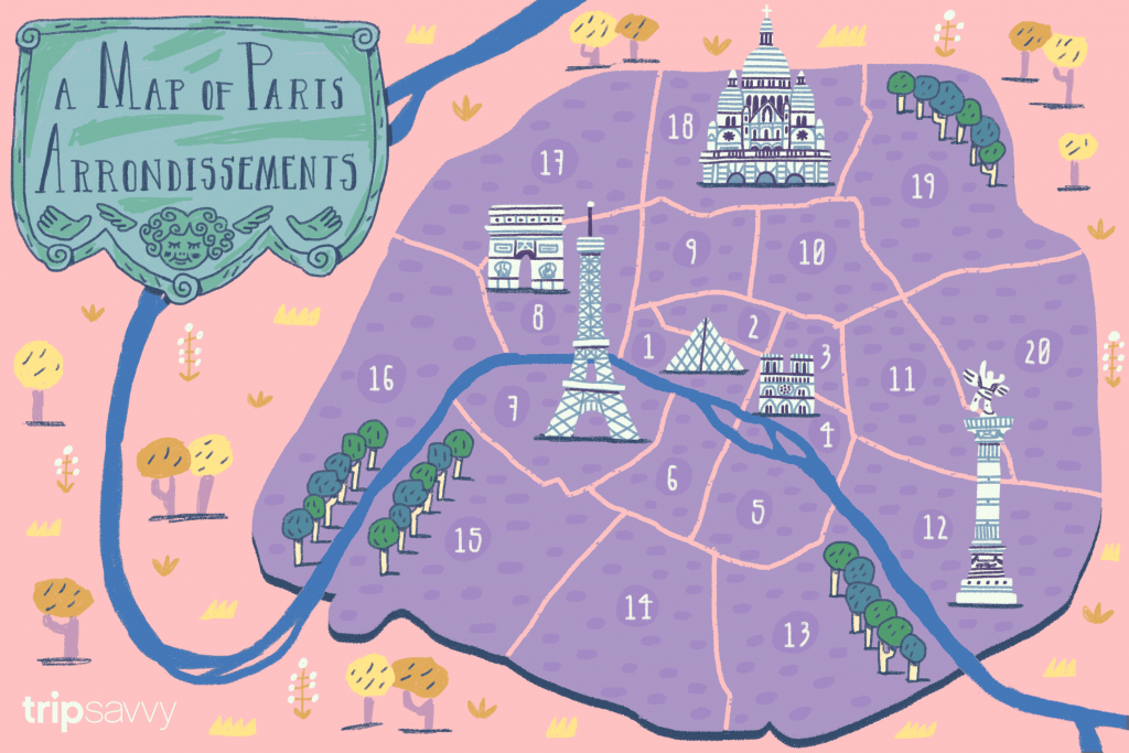Paris Arrondissements Map And Guide - Printable Map Of Paris Arrondissements