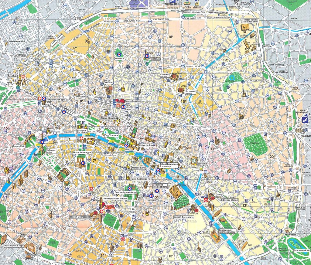 Paris Map - Detailed City And Metro Maps Of Paris For Download - Printable Map Of Paris France