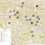 Paris Printable Tourist Map | Sygic Travel   Printable Map Of Paris