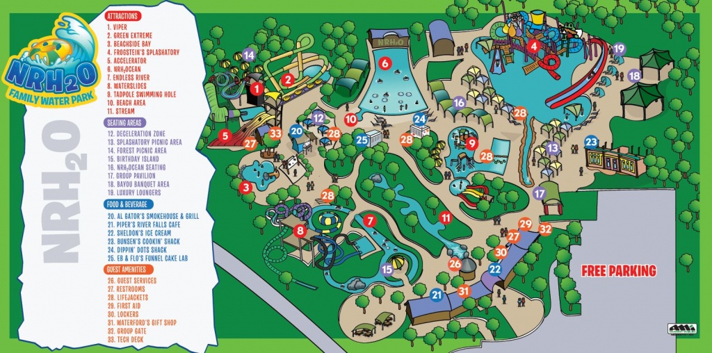 Park Map | Nrh₂O Family Water Park | North Richland Hills, Tx - North Richland Hills Texas Map
