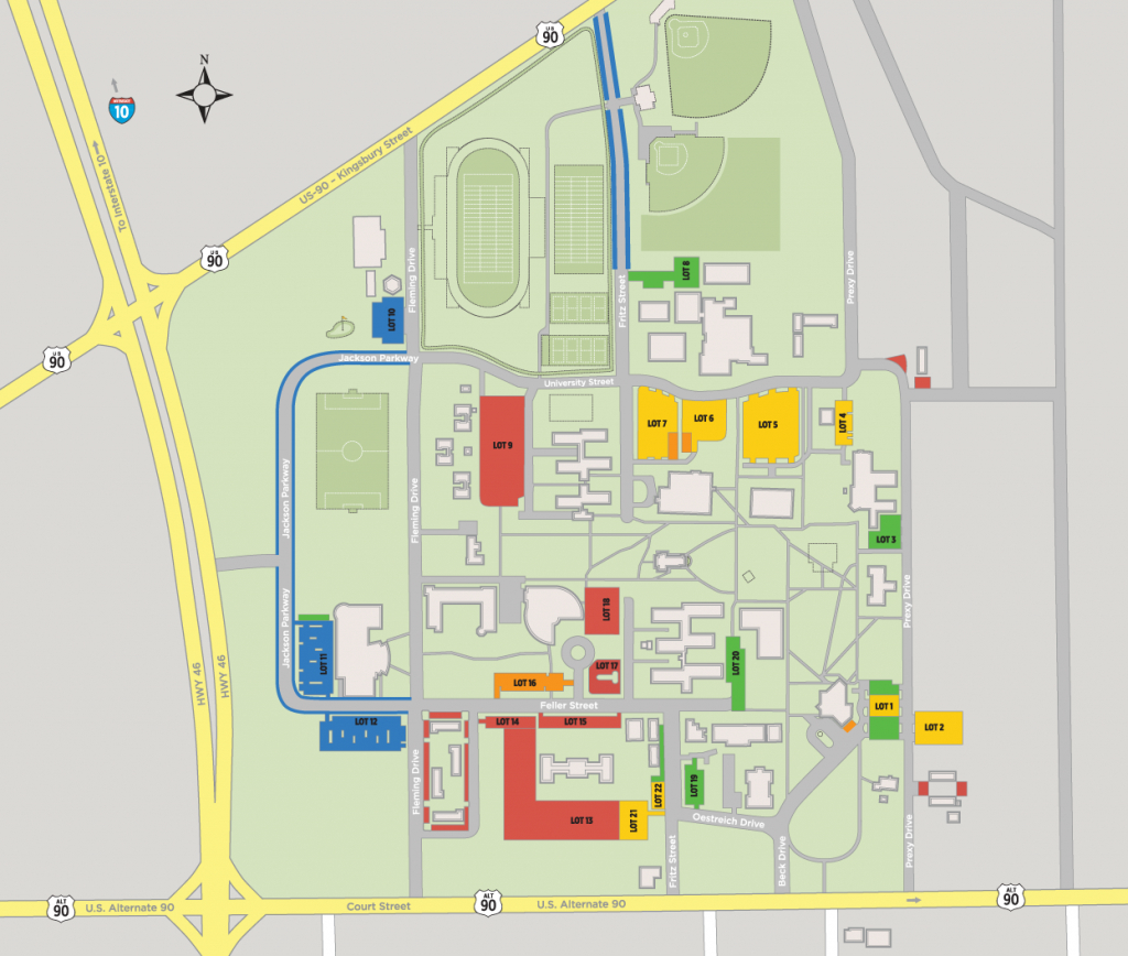 Parking Map - Seguin Texas Map