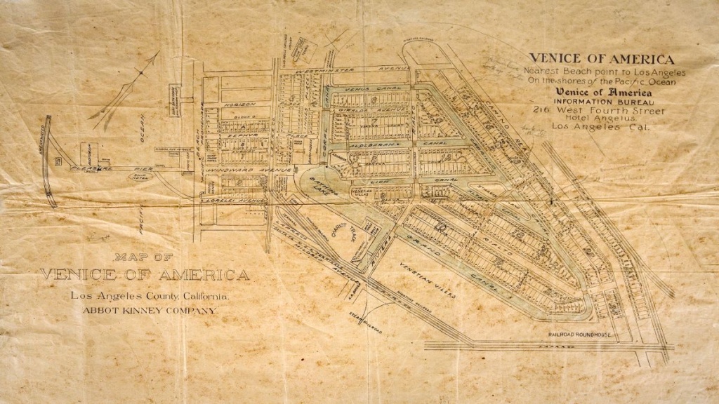 Paved Streets Near California&amp;#039;s Venice Beach Were Once Canals - Map Of Venice California Area