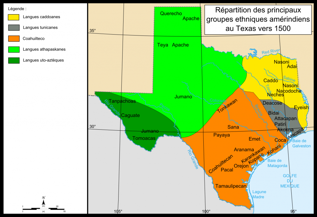 Payaya People Wikipedia Texas Indian Tribes Map 