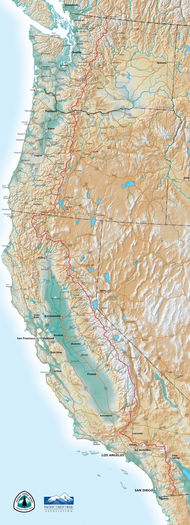 Pct Maps - Northern California Hiking Map