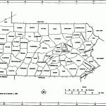 Pennsylvania State Map With Counties Outline And Location Of Each   Pa County Map Printable