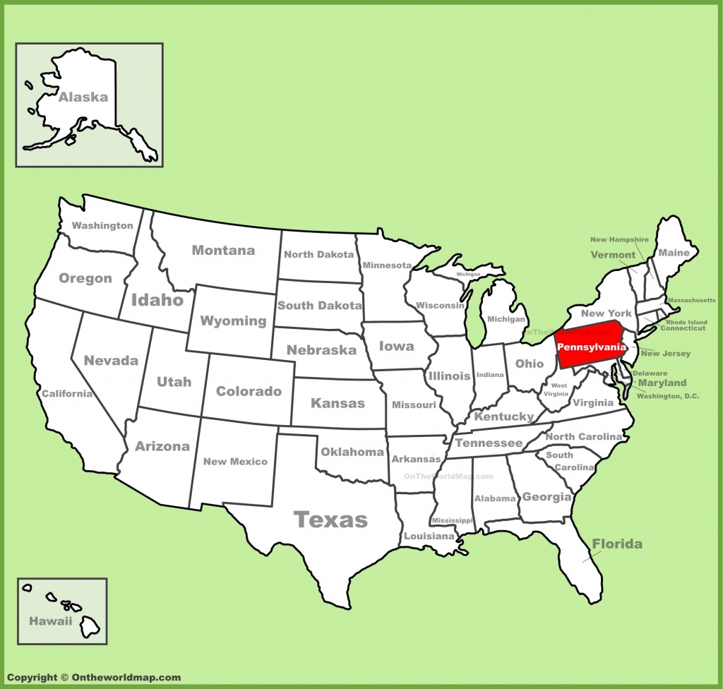Pennsylvania State Maps | Usa | Maps Of Pennsylvania (Pa) - Complete Map Of Texas