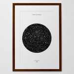 Personalized Star Map Print Or Poster Of The Night Sky   Posterhaste   Printable Star Map By Date