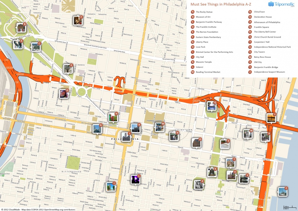 Philadelphia Printable Tourist Map In 2019 | Free Tourist Maps - Philadelphia Street Map Printable