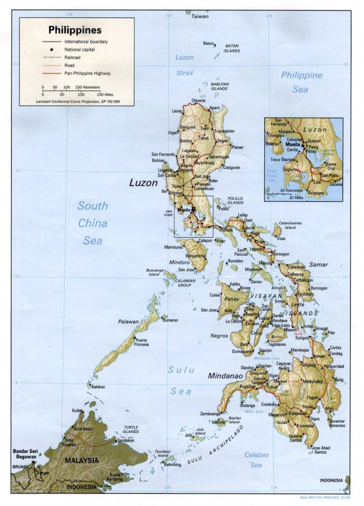 Philippines Maps - Perry-Castañeda Map Collection - Ut Library Online - Printable Map Of The Philippines