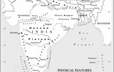 Physical Map Of India Printable