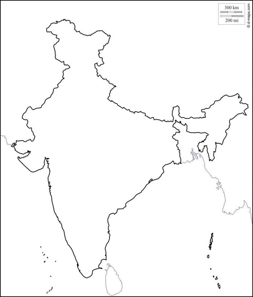 Physical Map Of India Blank And Travel Information | Download Free - Physical Map Of India Blank Printable