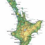 Physical Map Of New Zealand, North Island   New Zealand South Island Map Printable