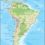Physical Map Of South America | Science In 2019 | South America Map   South America Physical Map Printable