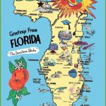 Pictorial Travel Map Of Florida Random 2 Usa State 15 Pictures   Florida Cartoon Map