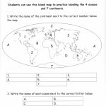 Pinecko Ellen Stein On Learning Goodies | Continents, Oceans   Blank Map Of The Continents And Oceans Printable