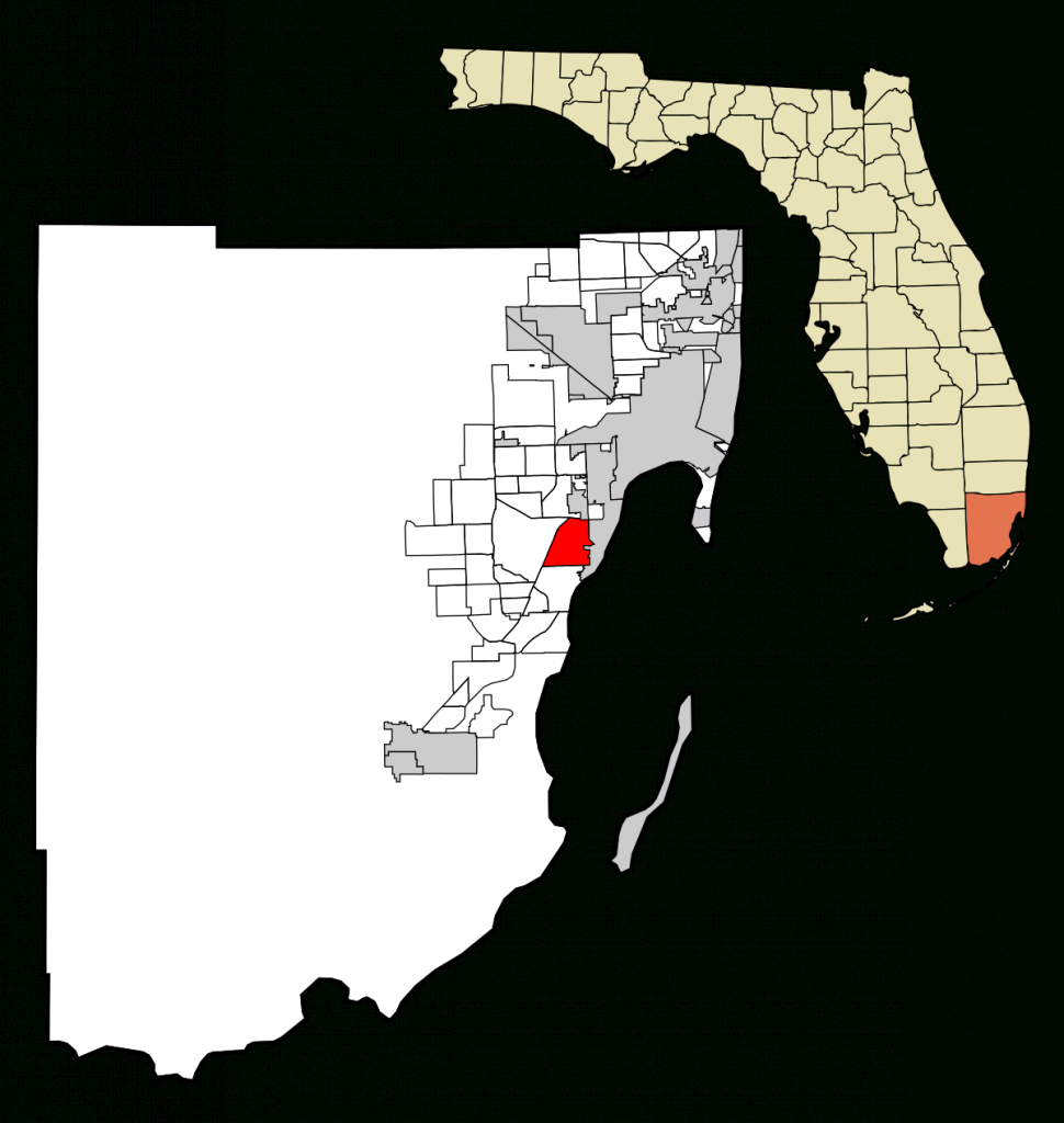 Pinecrest, Florida - Wikipedia - Coral Gables Florida Map