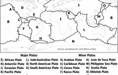 World Map Tectonic Plates Printable