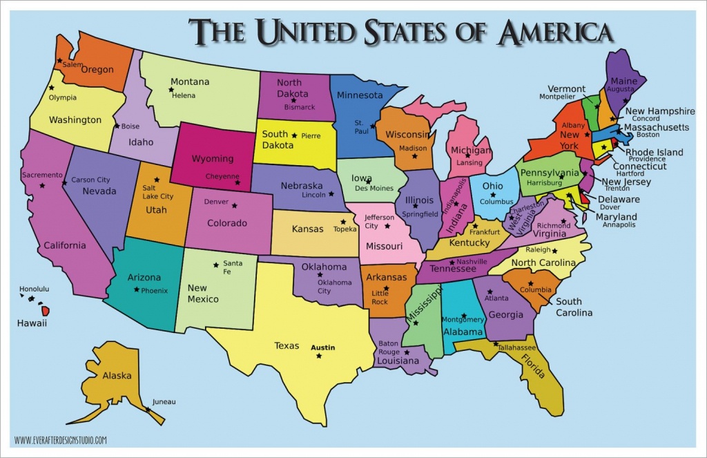 Pinlydia Pinterest1 On Maps | States, Capitals, United States - Printable Us Map With States And Capitals