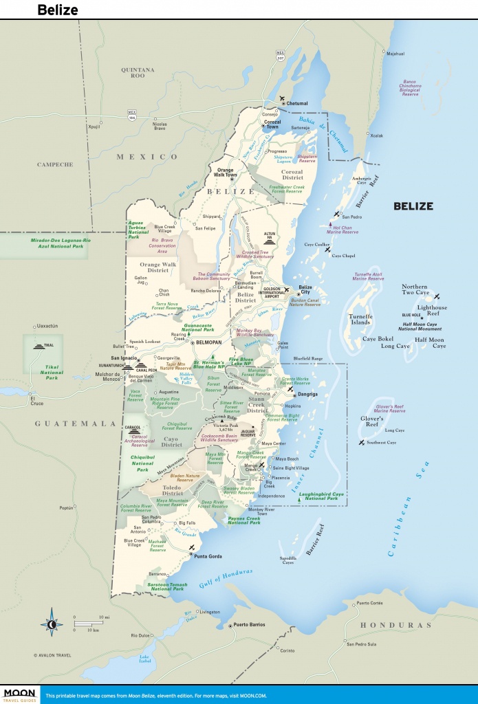 Pinmaud Cohen On Voyage | Map Of Belize, Belize Vacations - Printable Map Of Belize