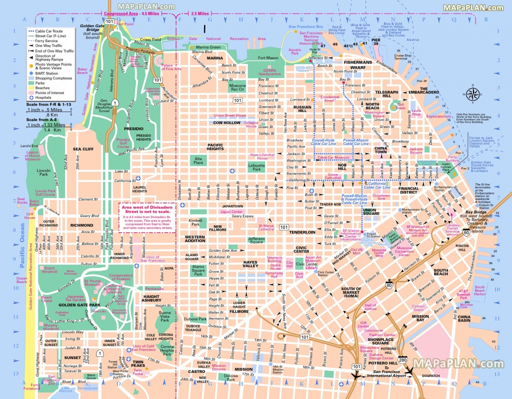 Pinricky Porter On Citythe Bay | San Francisco Map, Map, Usa - Printable Map Of San Francisco