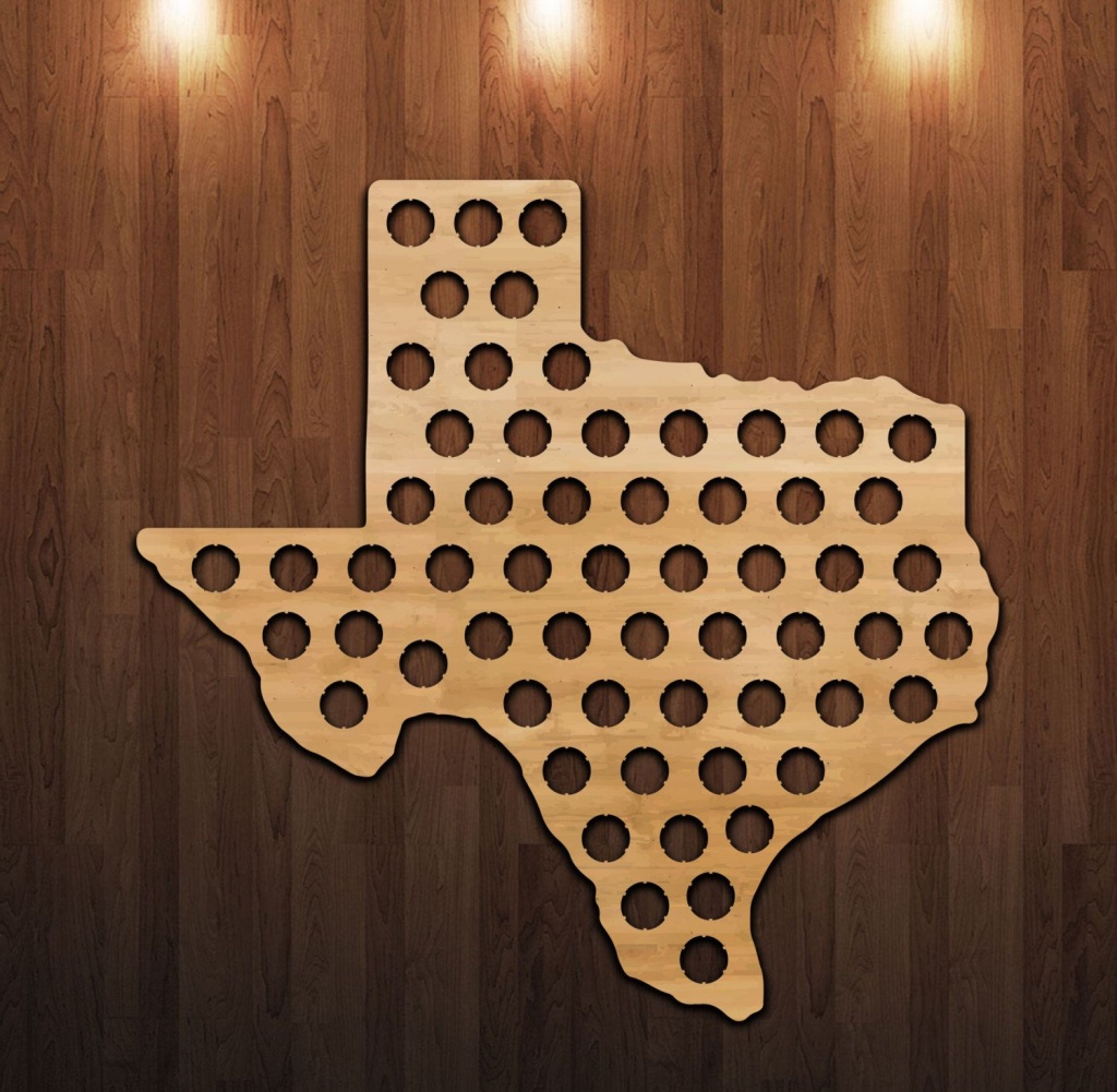 Pinthacker Jewelry On Father&amp;#039;s Day Fun | Beer Bottle Caps, Beer - Texas Beer Cap Map