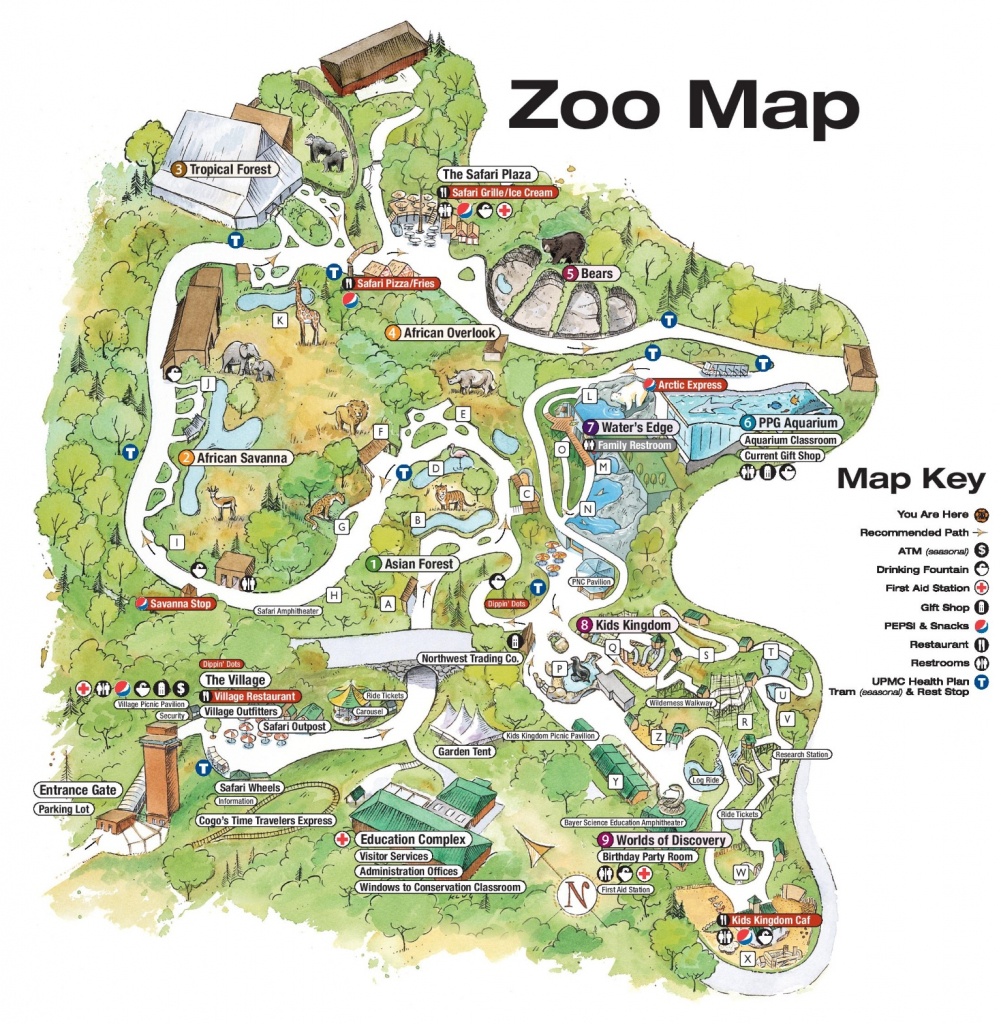 Pittsburgh Zoo Map - Printable Detroit Zoo Map