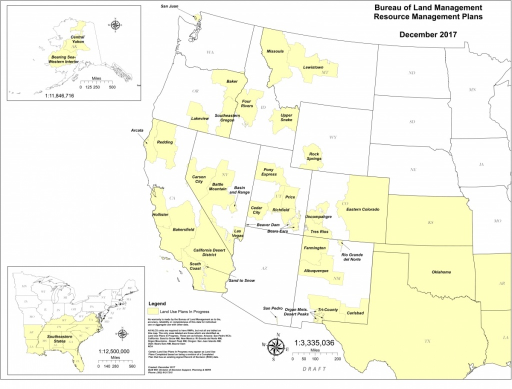 Plans In Development | Bureau Of Land Management - Texas Blm Land Map ...