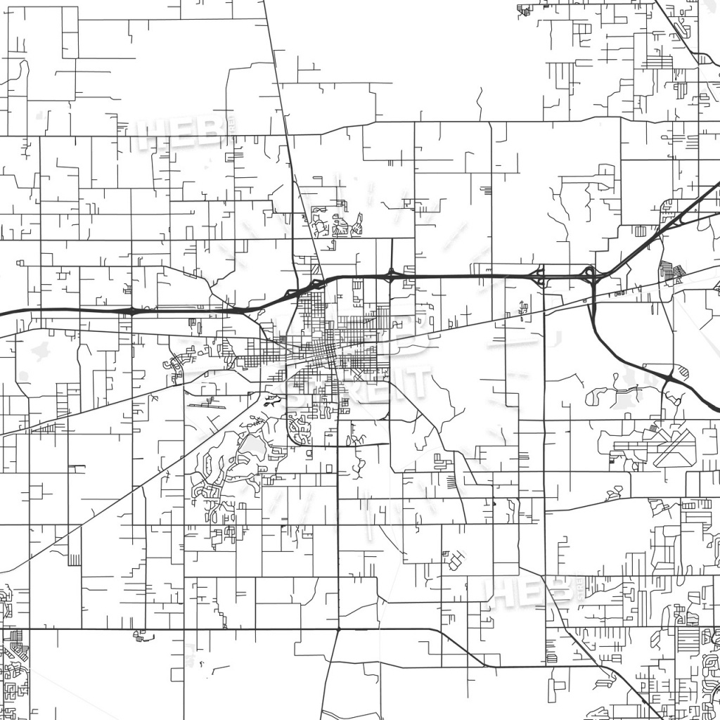 Plant City, Florida - Area Map - Light | Hebstreits Sketches - Plant City Florida Map