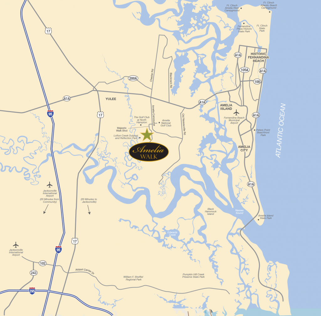 Points Of Interest | Amelia Walk - Amelia Island Florida Map