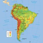 Political And Physical Map Of South America. South America Political   South America Physical Map Printable