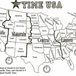 Political Map Of The Us 1964 1964 New Printable Map United States   Printable Us Timezone Map With State Names