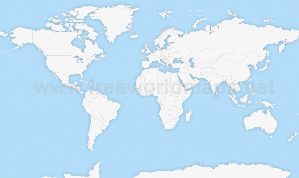 Political World Maps - World Political Map Outline Printable
