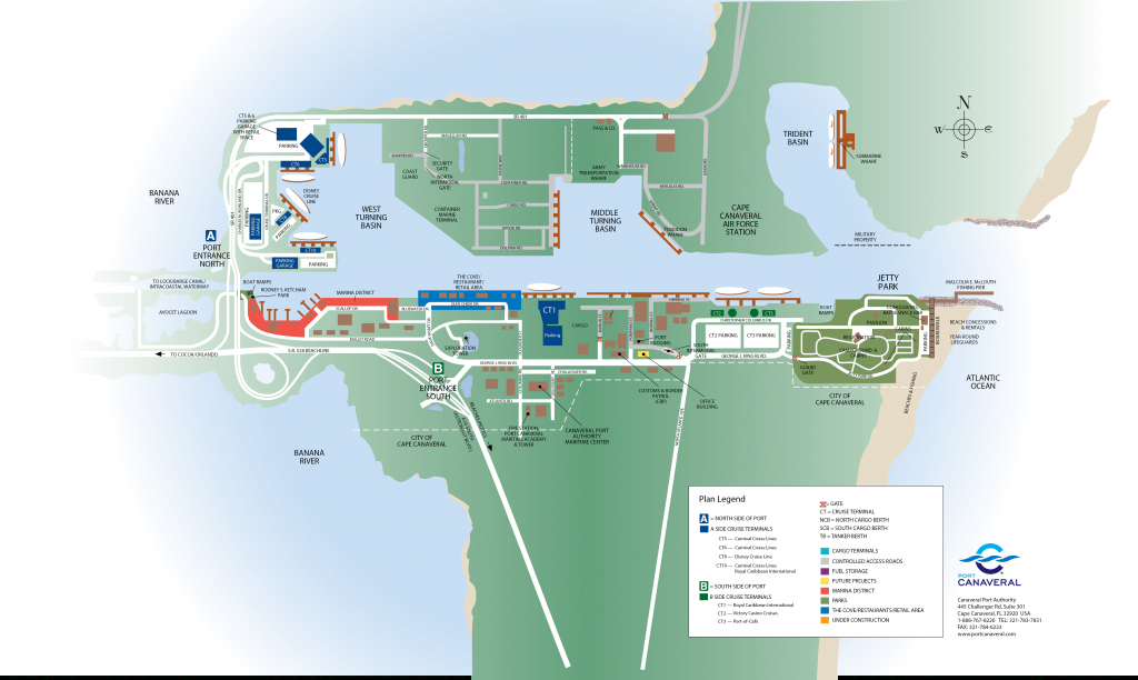 florida cruise port map