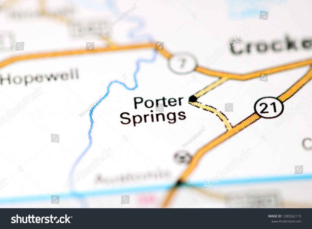 Porter Springs Texas Usa On Map Stock Photo (Edit Now) 1280562115 - Porter Texas Map