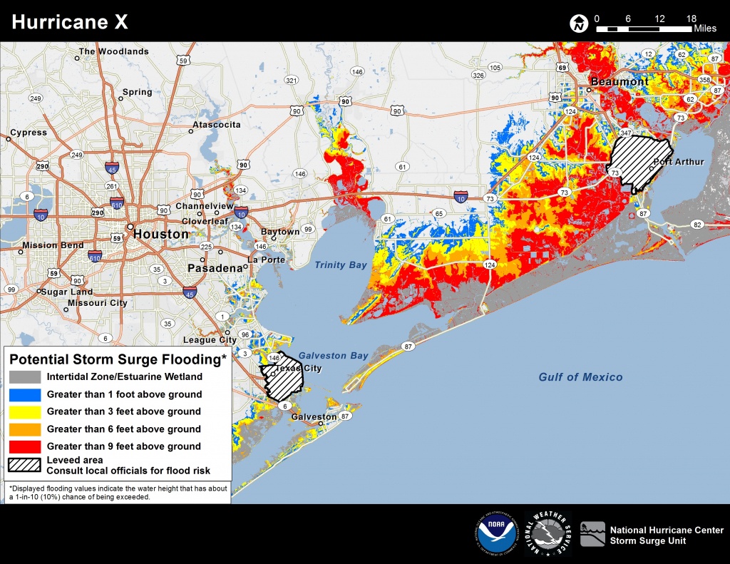 Potential Storm Surge Flooding Map Texas Flood Zone Map 2016 