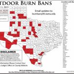 Potter, Hemphill Counties Now Under Burn Ban   Burn Ban Map Of Texas