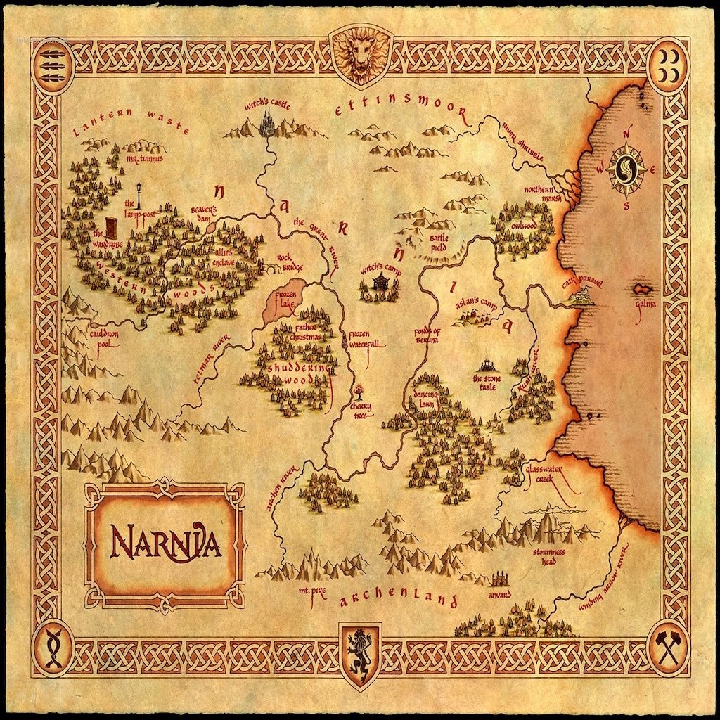 Fantasy Maps The Stranger's Bookshelf Printable Map Of Narnia