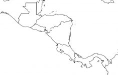 Central America Outline Map Printable