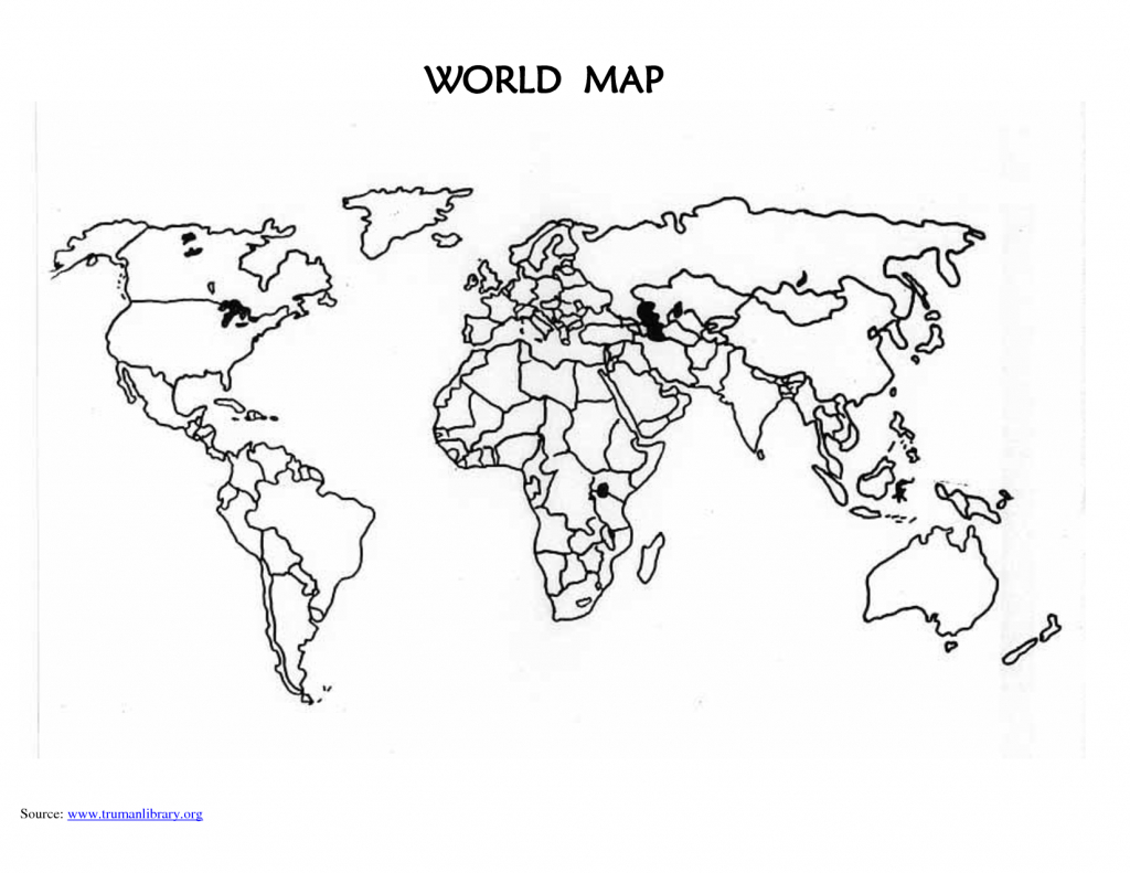 Printable Blank World Map Countries | Design Ideas | World Map - Blank World Map Countries Printable