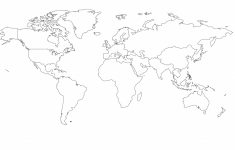 8.5 X 11 Printable World Map