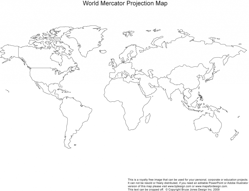 Printable, Blank World Outline Maps • Royalty Free • Globe, Earth - 8.5 X 11 Printable World Map