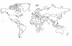 Blank World Map Countries Printable