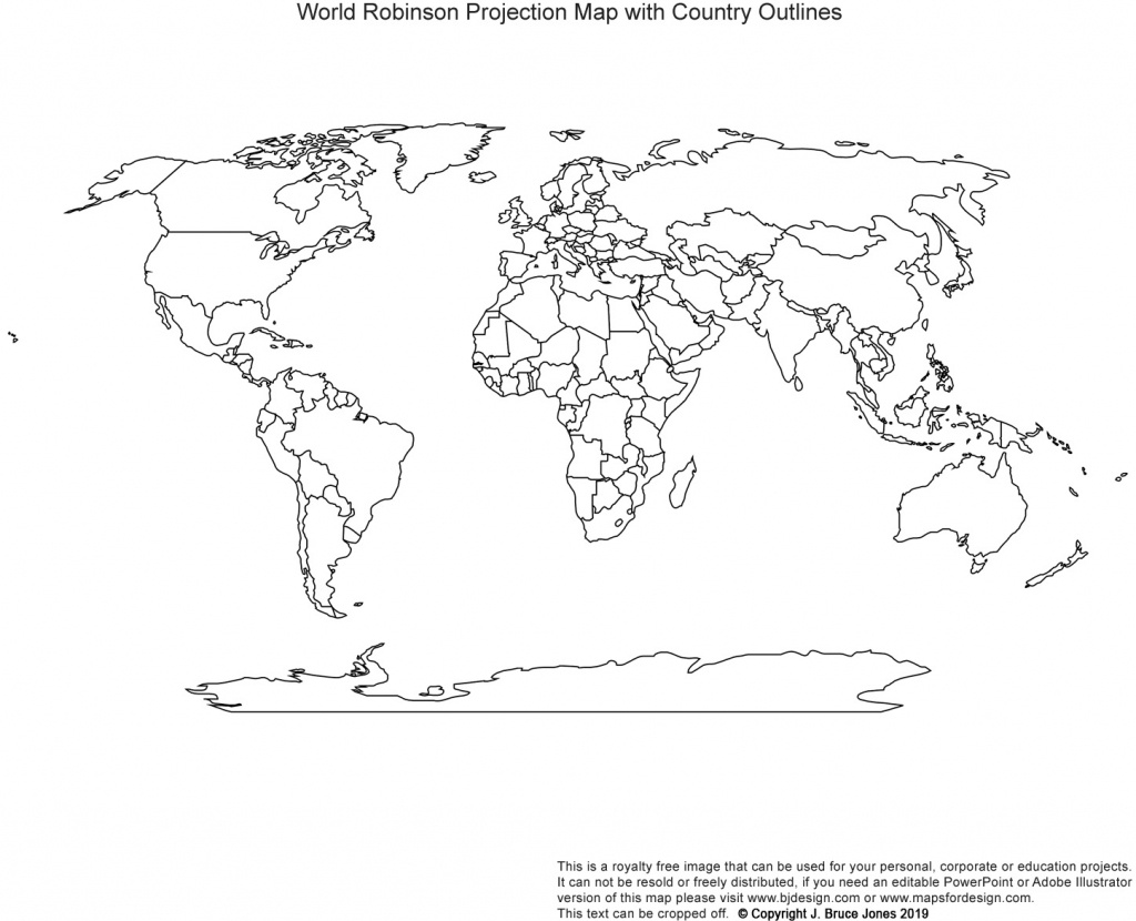 Printable, Blank World Outline Maps • Royalty Free • Globe, Earth - Printable Blank World Map With Countries