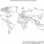 Printable, Blank World Outline Maps • Royalty Free • Globe, Earth   Printable Blank World Map With Countries
