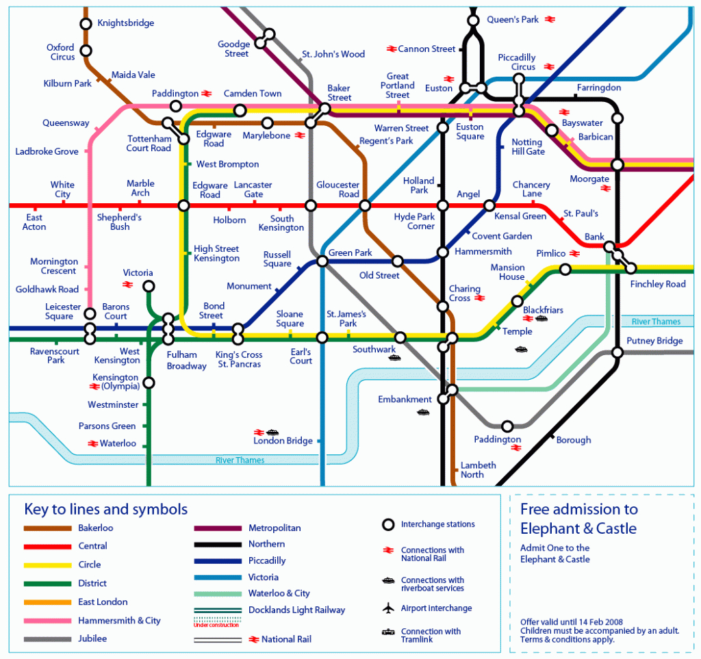 Printable London Tube Map | Printable London Underground Map 2012 - Printable Underground Map