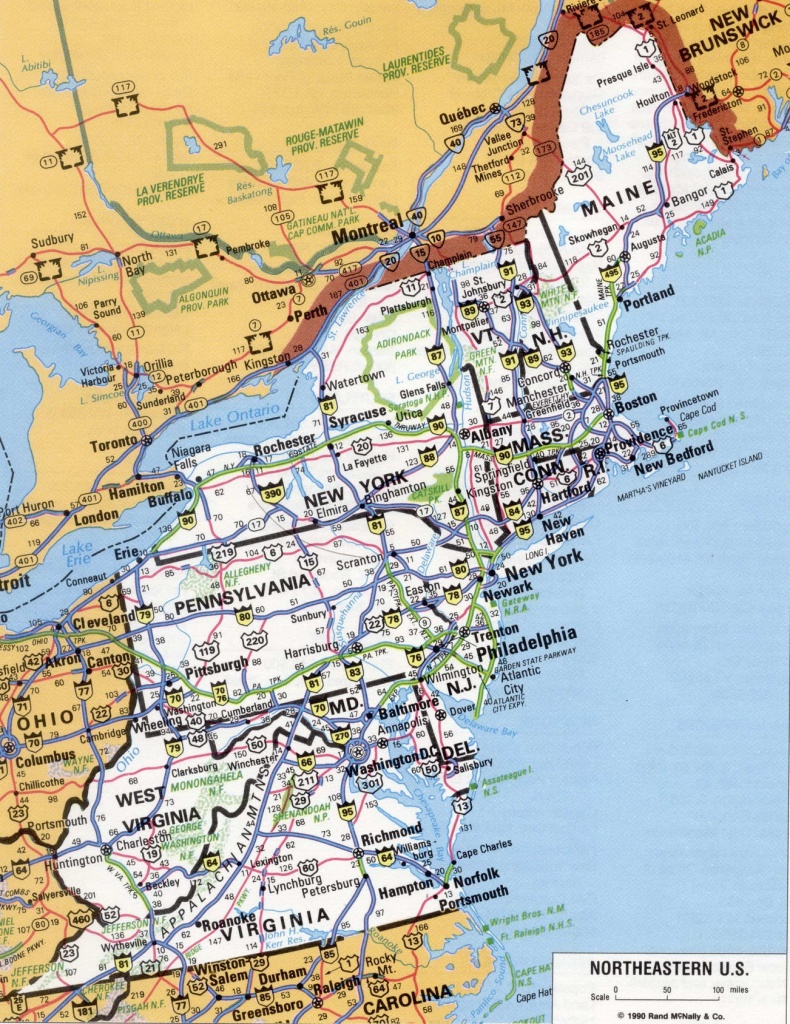 Printable Map Northeast Region Us America Pathwayto Me With Of North - Printable Map Of Northeast Us