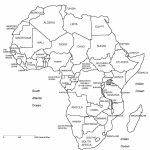 Printable Map Of Africa | Africa, Printable Map With Country Borders   Free Printable Map Of Africa