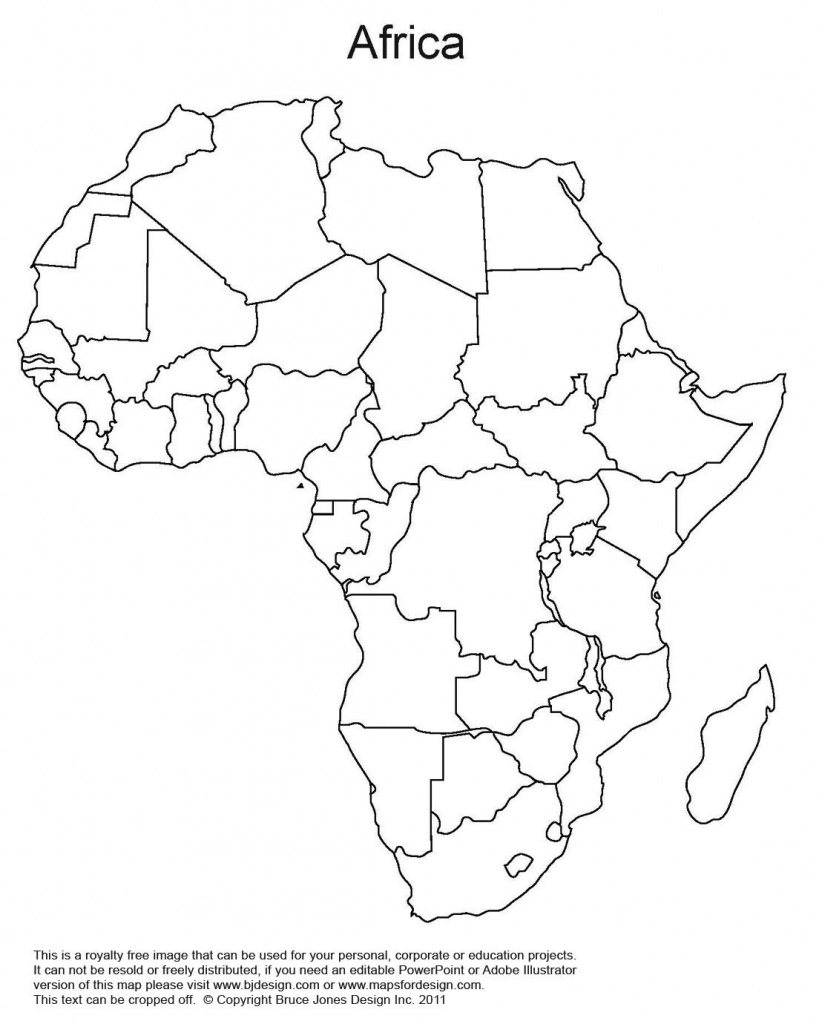Printable Map Of Africa | Africa World Regional Blank Printable Map - Free Printable Political Map Of Africa