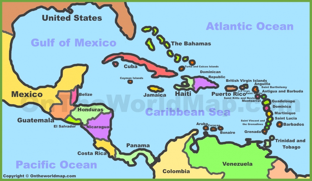 Printable Map Of Caribbean Islands And Travel Information | Download - Maps Of Caribbean Islands Printable