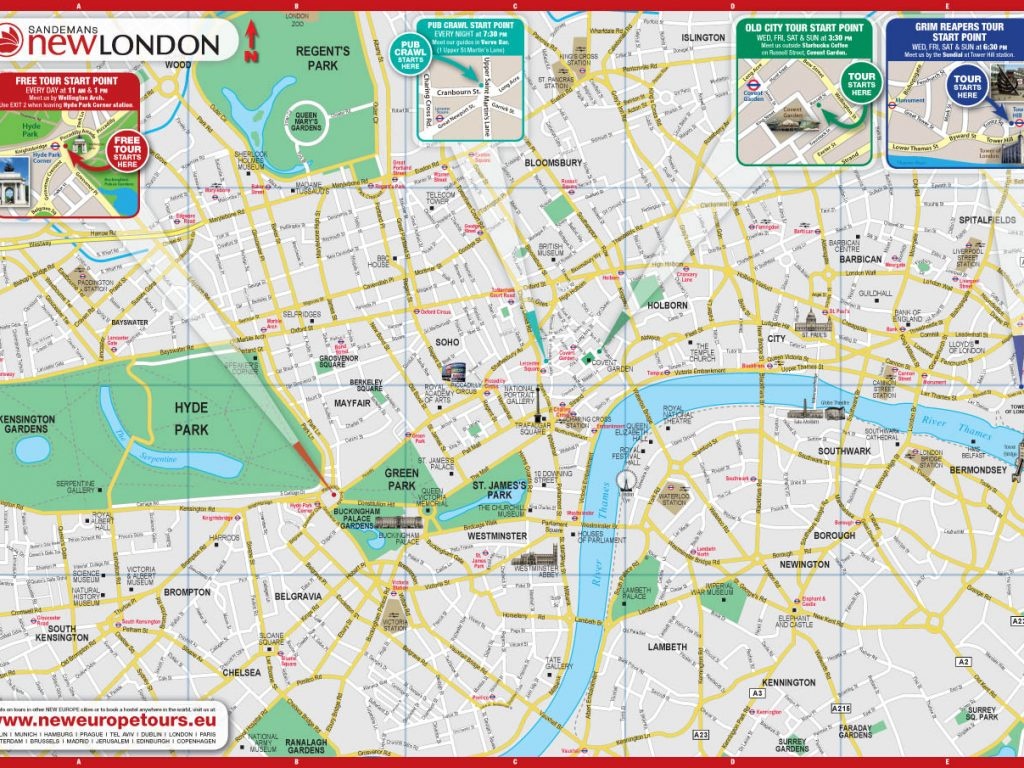 Printable Map Of Central London Download Printable Map Central - Printable Map Of London England